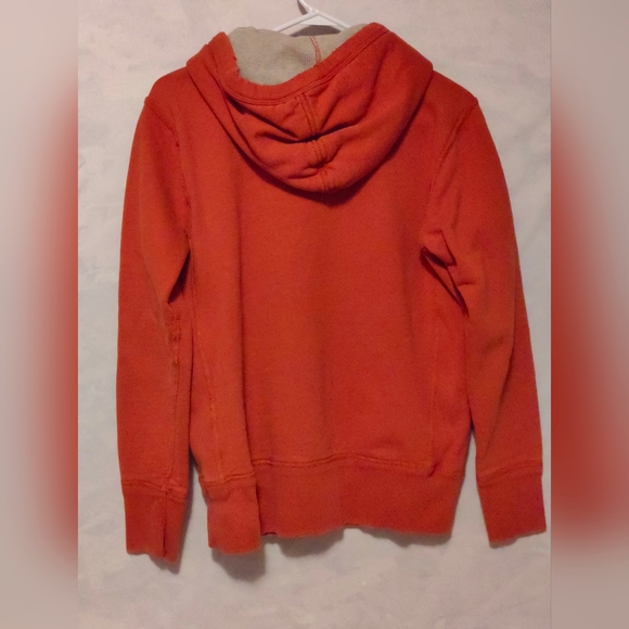 VTG American Eagle Wome Y2K Distressed Heavyweight Hoodie Sweatshirt Sz XS/TP - Picture 2 of 7